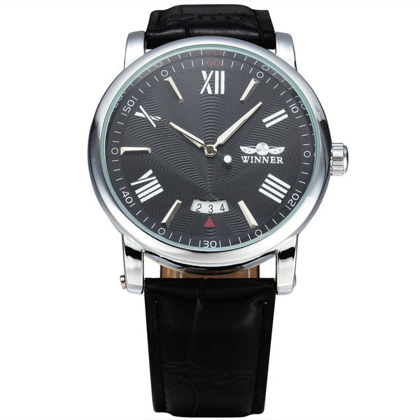 Automatic Mechanical Watch Auto Date Dial - agowatches