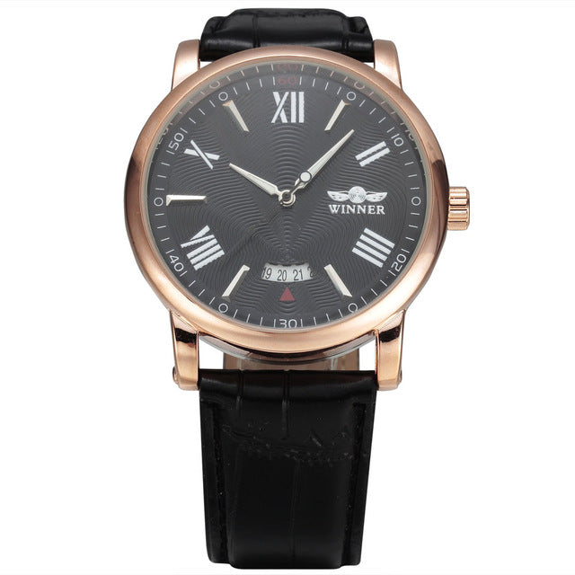 Automatic Mechanical Watch Auto Date Dial - agowatches