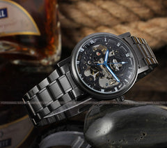 Black Skeleton Designer Watch - agowatches