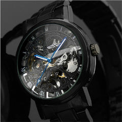 Black Skeleton Designer Watch - agowatches