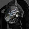 Black Skeleton Designer Watch - agowatches