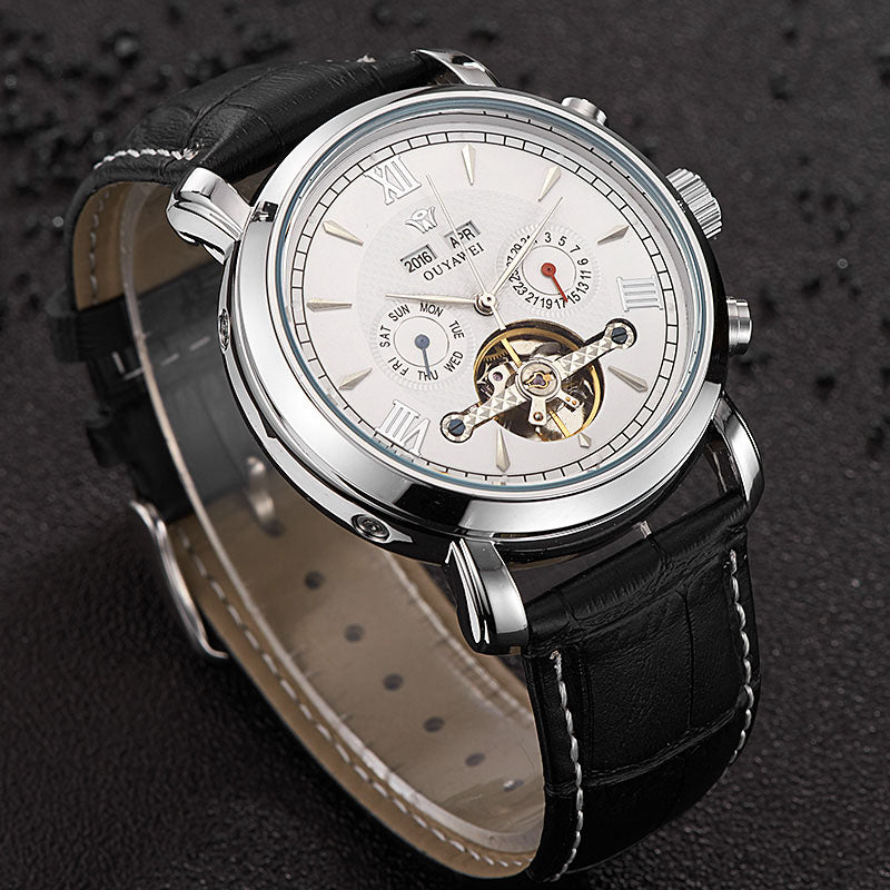 Business Skeleton Tourbillon Wrist Watch - agowatches