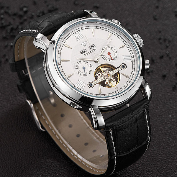Business Skeleton Tourbillon Wrist Watch - agowatches