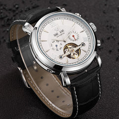 Business Skeleton Tourbillon Wrist Watch - agowatches