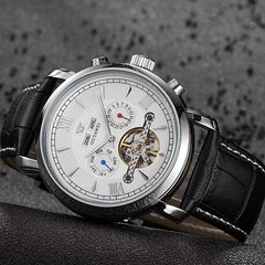 Business Skeleton Tourbillon Wrist Watch - agowatches
