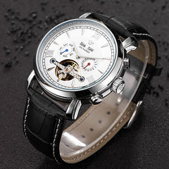 Business Skeleton Tourbillon Wrist Watch - agowatches
