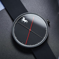 Business male watches silicone Minimalist Wristwatch - agowatches