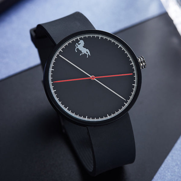 Business male watches silicone Minimalist Wristwatch - agowatches