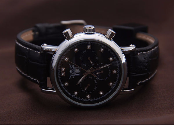 Casual Moon Phase Calendar Watch - agowatches